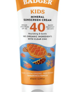 Badger Tangerine & Vanilla Broad Spectrum Sunscreen SPF 40 – 87mL