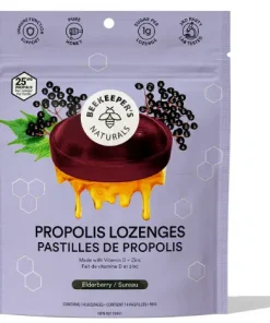 Beekeepers Propolis Lozenges – Elderberry, 50g