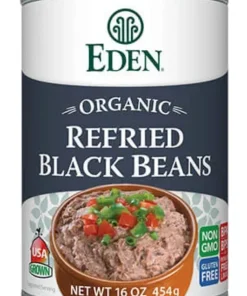 Eden Organic Refried Black Beans- 398mL