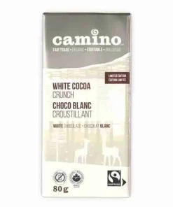 Camino White Cocoa Crunch Bar, 80g