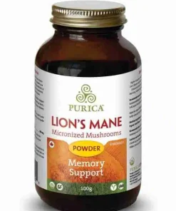 Purica Lion’s Mane Micronized Mushrooms 100g Powder