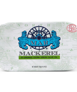 Mackerel Fillets in Organic Extra Virgin Olive Oil 120g (Mar)