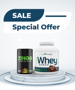 Leap Nutrition Bundle 5 – Whey Ahead (2kg) + ZINGG Supreme PreWorkout + Shaker