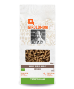 Organic Pasta – Whole Durum Wheat Semolina Fusilli 500g (Girolomoni)