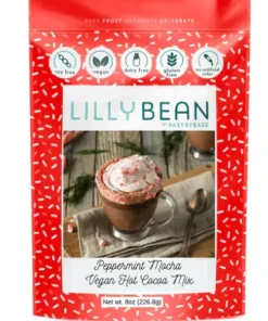 Lilly Bean Peppermint Mocha Vegan Hot Chocolate Mix, 226g