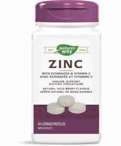 Nature’s Way – Zinc with Echinacea & Vitamin C, 60 lozenges