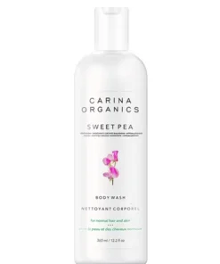Carina Organics Moisturizing Body Wash: Sweet Pea – 360mL
