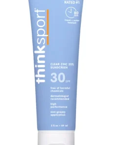 ThinkSport Clear Zinc Sunscreen Lotion SPF30, 89mL